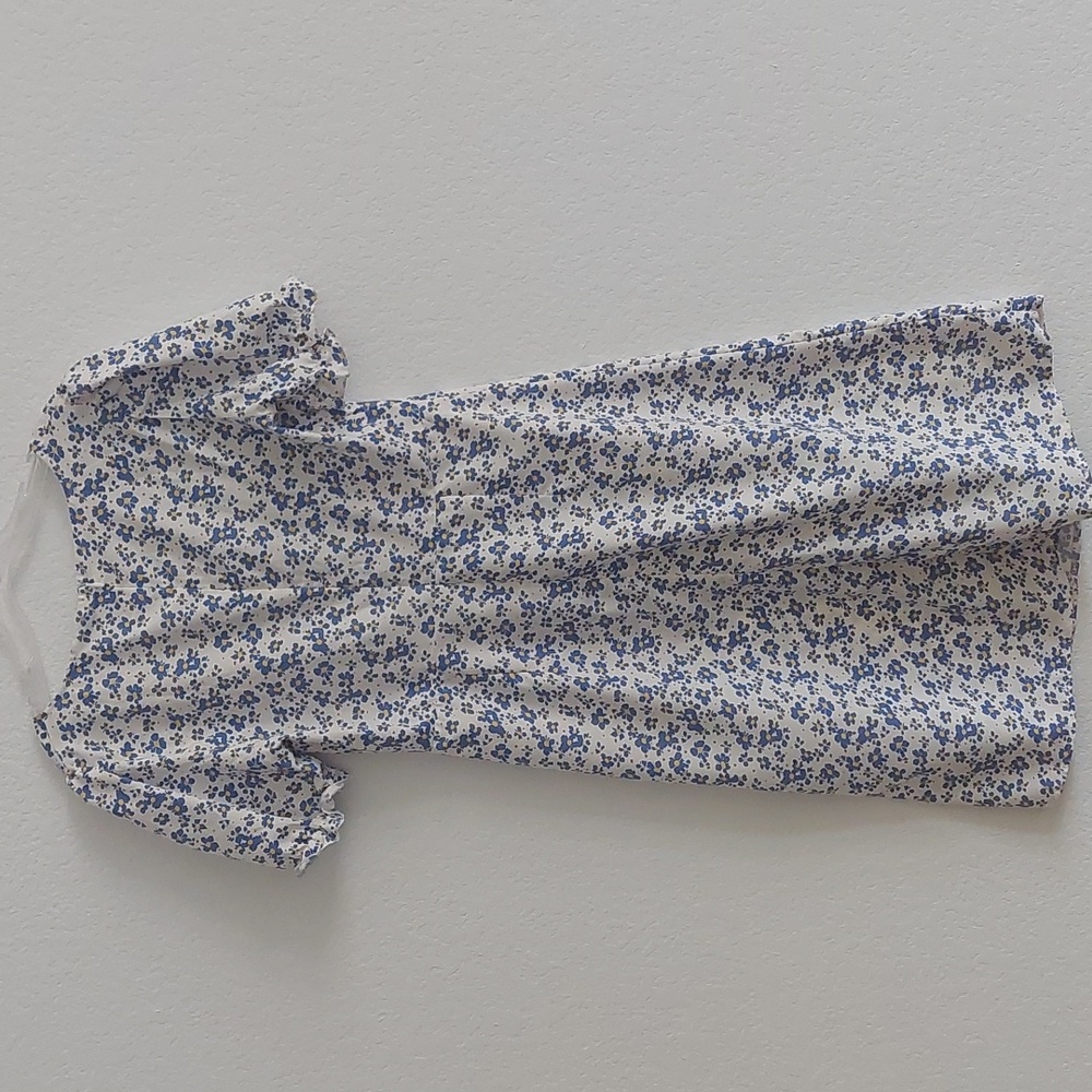 SHEIN Floral Blue and White Dress NWOT - Picture 7 of 16